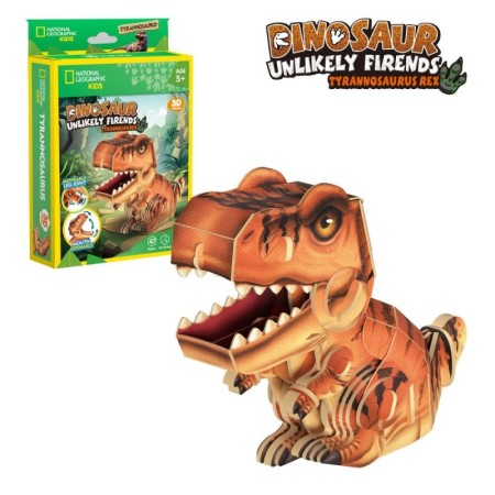 Cubic Fun - National Geographic Dinozauri Puzzle 3D Tiranozaur 47 piese Cubic Fun - 1